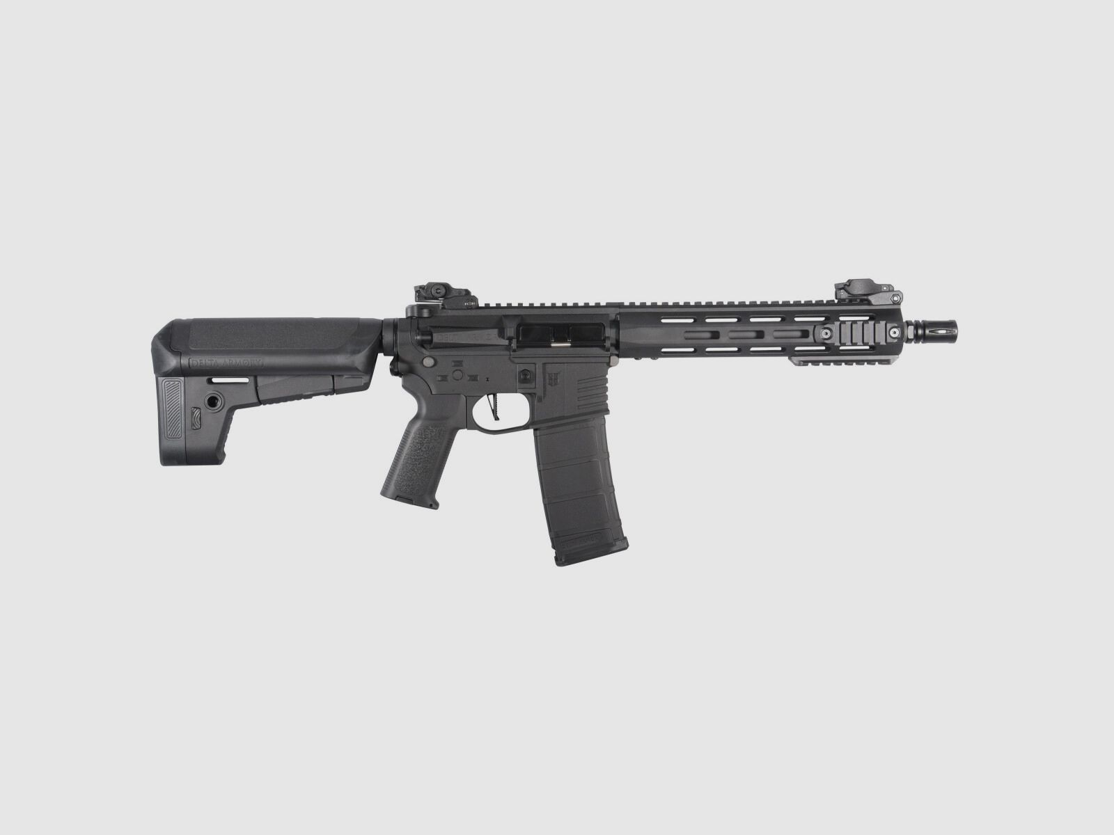 M4 AR15 M-LOK 10 Zoll CHARLIE Schwarz S-AEG Airsoft Gewehr Frei ab 18 Jahren | Delta Armory