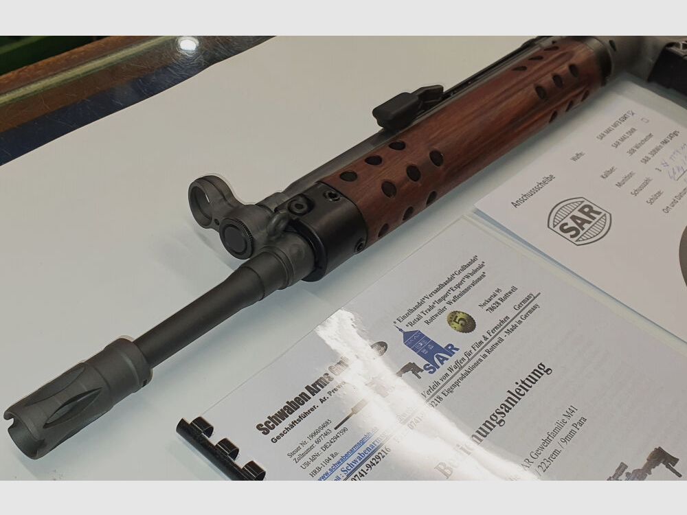 Swabian Arms GmbH semi-automatic rifle SAR M41 SPORTMATCH MF3 G3KT caliber 308win. - MADE IN GERMANY - similar to HK41/G3