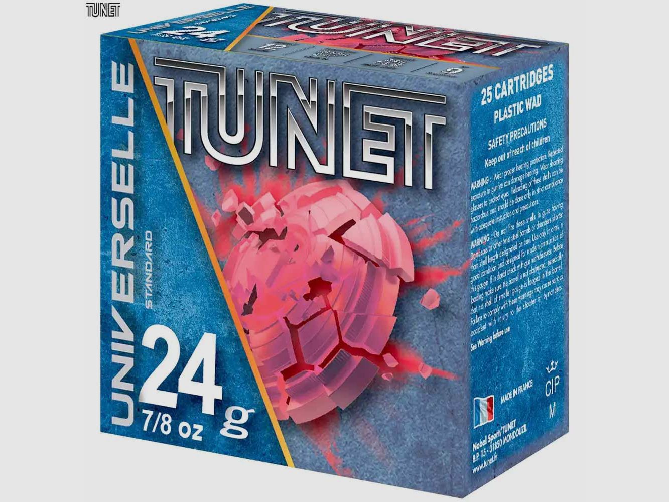 TUNET 12/70 UNIVERSELLE TRAP 2,4mm 24g 25Stk
