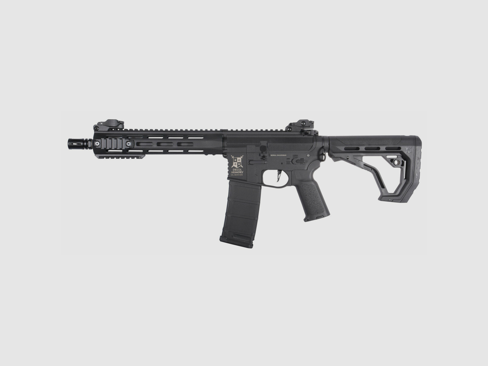M4 AR15 M-LOK 10 Zoll CHARLIE EAGLE ETU Schwarz S-AEG Airsoft Gewehr Frei ab 18 Jahren | Delta Armory