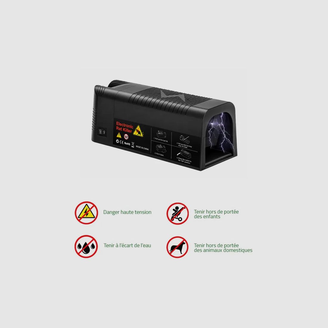 Electric USB Mouse Trap - 2500V - 30 Shocks per Charge, image 17 of 19