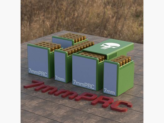 Filamelt Munitionsbox / Ammo Box 7mm PRC – Patronenbox für 50 Schuss, Made in Germany