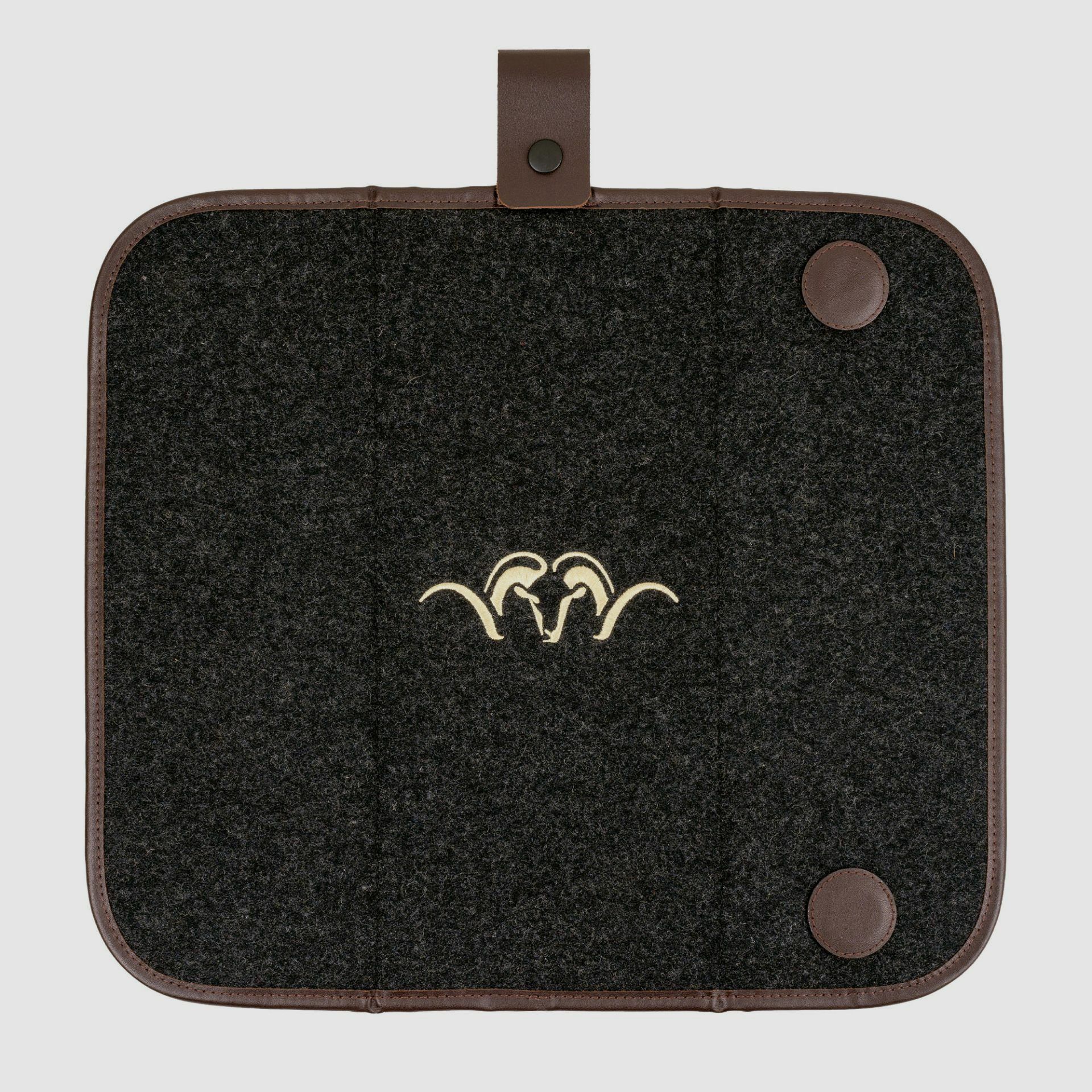 Blaser Sitzkissen Loden/Leder 40x35cm