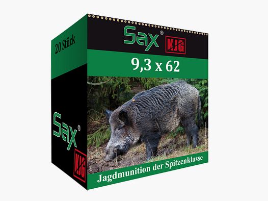 Cartuchos de rifle Sax KJG-SR 9,3x62. 154 granos