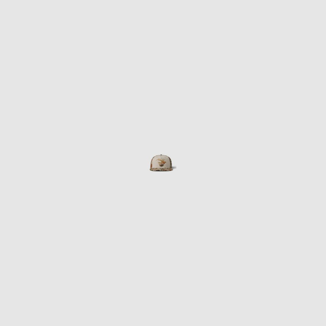 Sunrise Elk Flat Brim Hat / Tan/Brown Camo