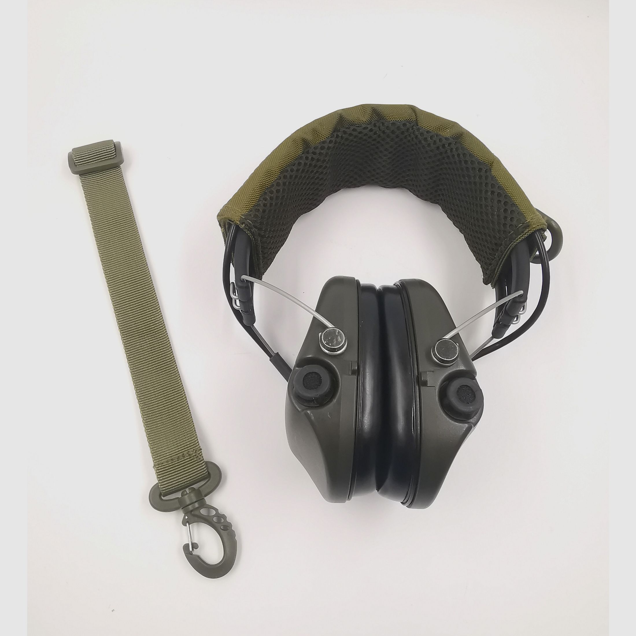 Headset Kopfhörer Abdeckung Schutz Molle BDS IPSC Jagd Sportschützen für Aktiv Gehörschutz sand oliv schwarz tarn
