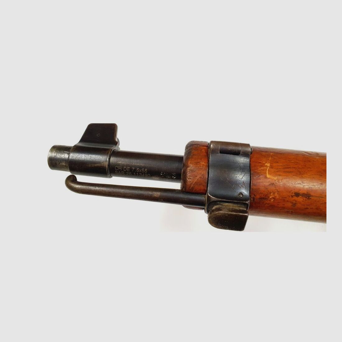 Fabryka broni Bern karabina powtarzalna Fabryka broni Bern Szwajcarski K11 Kaliber 7,5x55 Szwajcarski kompletny z numerami pasującymi + bagnet