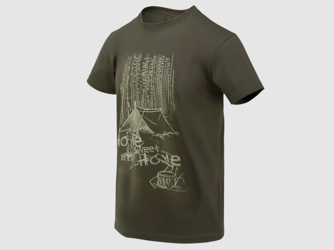Helikon Home Sweet Home cotton T-shirt Taiga Green, image 1 of 3