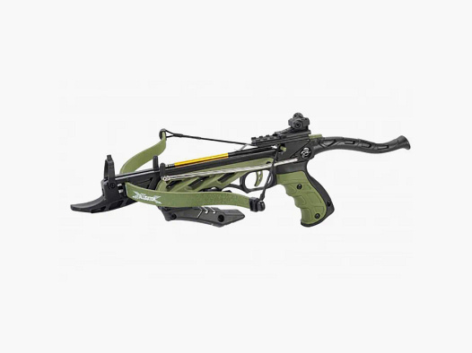 Pistol crossbow "ALLIGATOR I", color: Bicolor (Olive / Black), 80 lbs / 35kg