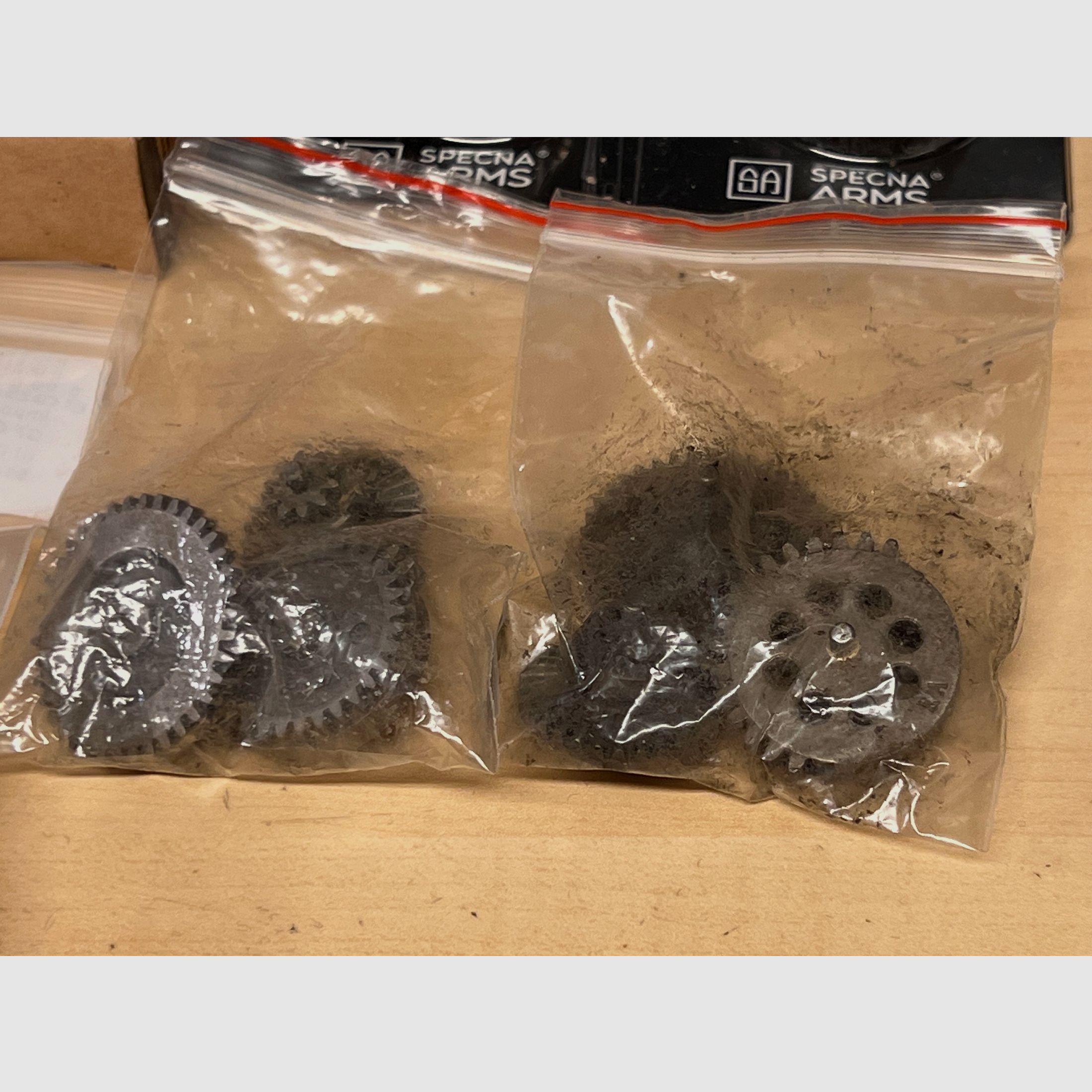 Konvolut original Gear Sets verschiedener Hersteller wie Cyma, G&G uvm