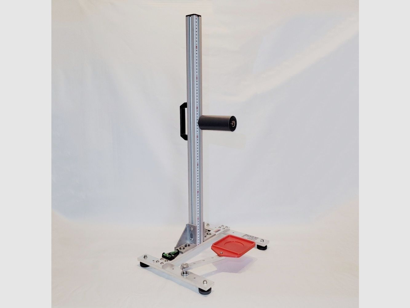 KGF Auflagestativ - Auflageständer Alu H-800-Ultimate mit Buchenholz-Auflage, Waage, Griff, Maßband + Munitionshalter
