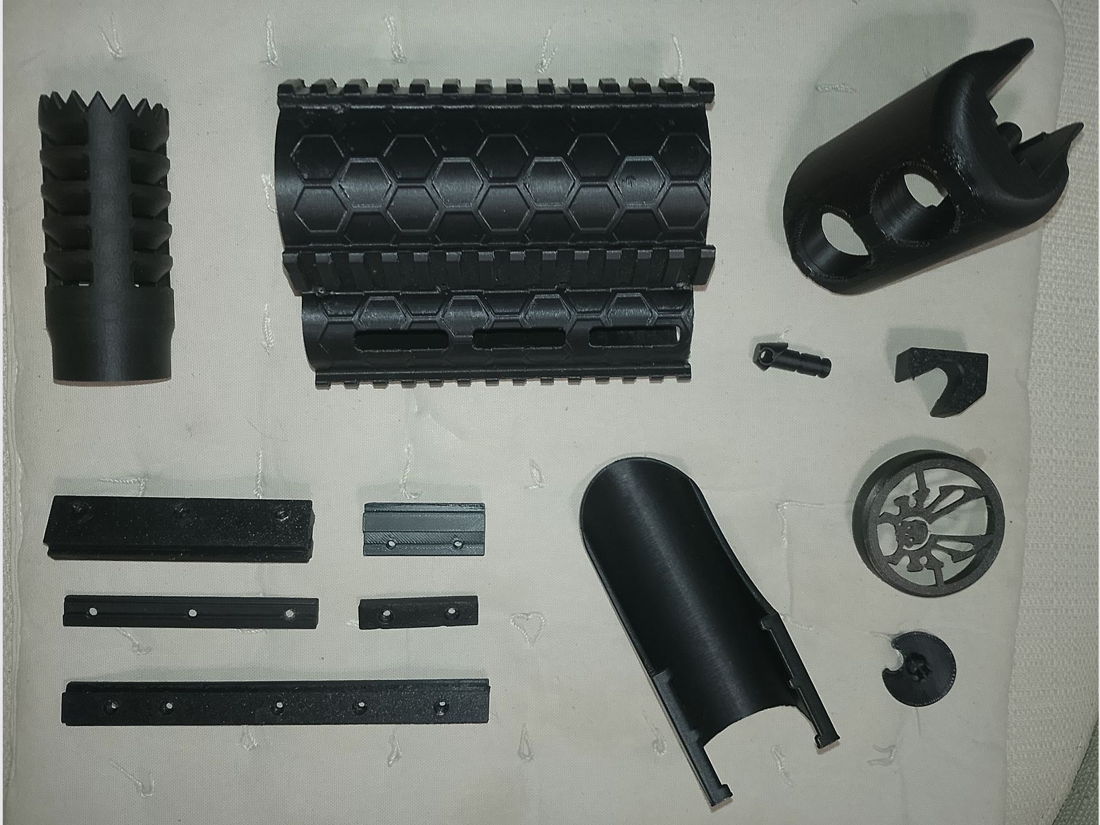 Aea HP max. gran conjunto de piezas de tuning, aumento de caña de impresión 3D, adaptador de montaje de riel Picantinny, cobertura de visualización de disparo único, freno de boca, etc.