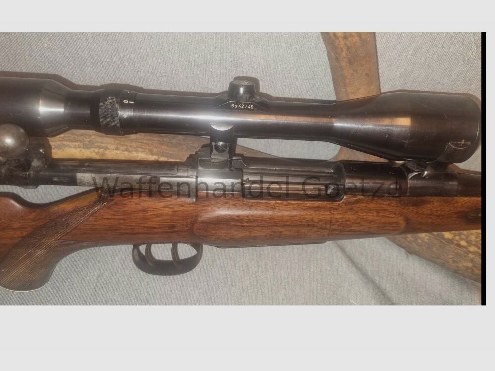 Mauser, elegant conversion in English style, collector's weapon 7x57, image 3 of 7