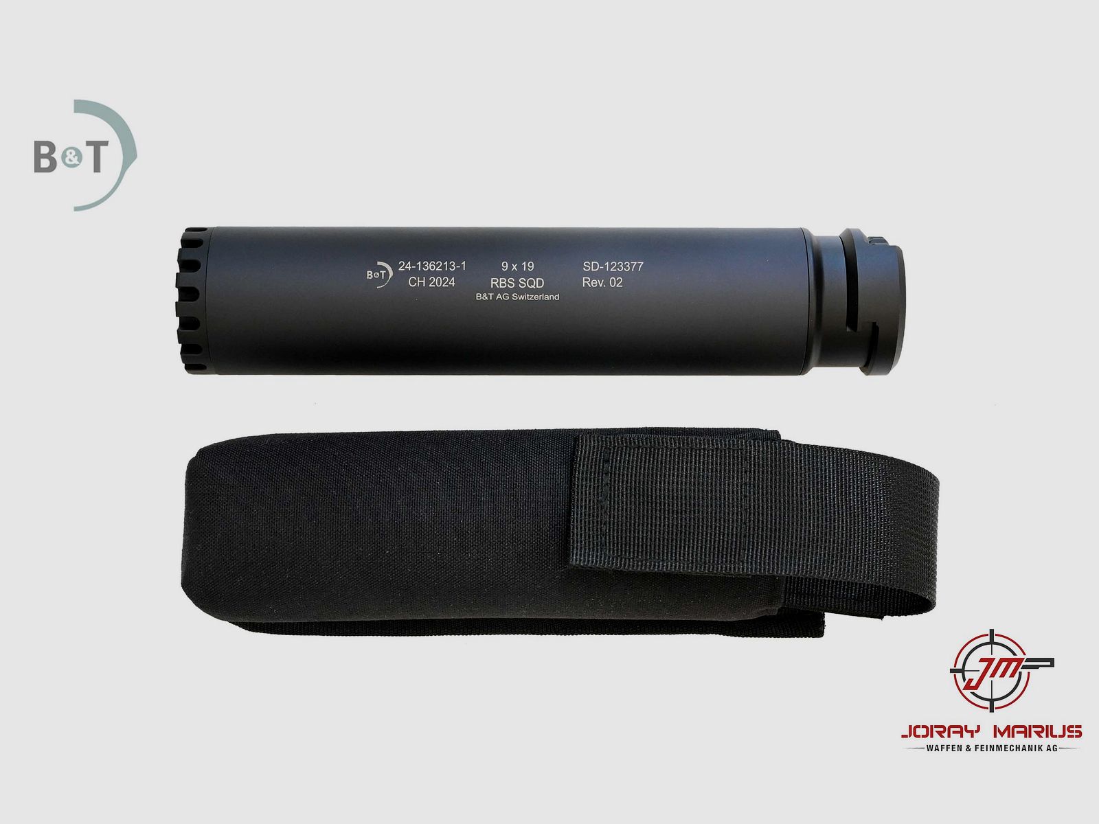 B&T RBS SQD Schalldämpfer 9mm Para