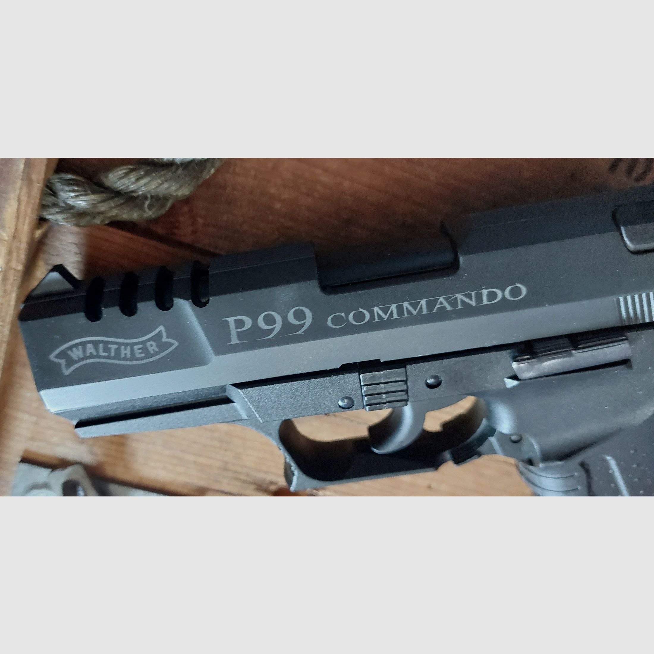 ⚠️ ZELDZAAM! SPECIAL EDITIE Walther P99 "Commando" 9 mm (PTB 762) Schreckschuss geen Reck Glock HW94 Colt