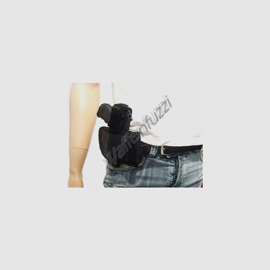 Fondina multifunzionale in nylon per pistole di medie dimensioni