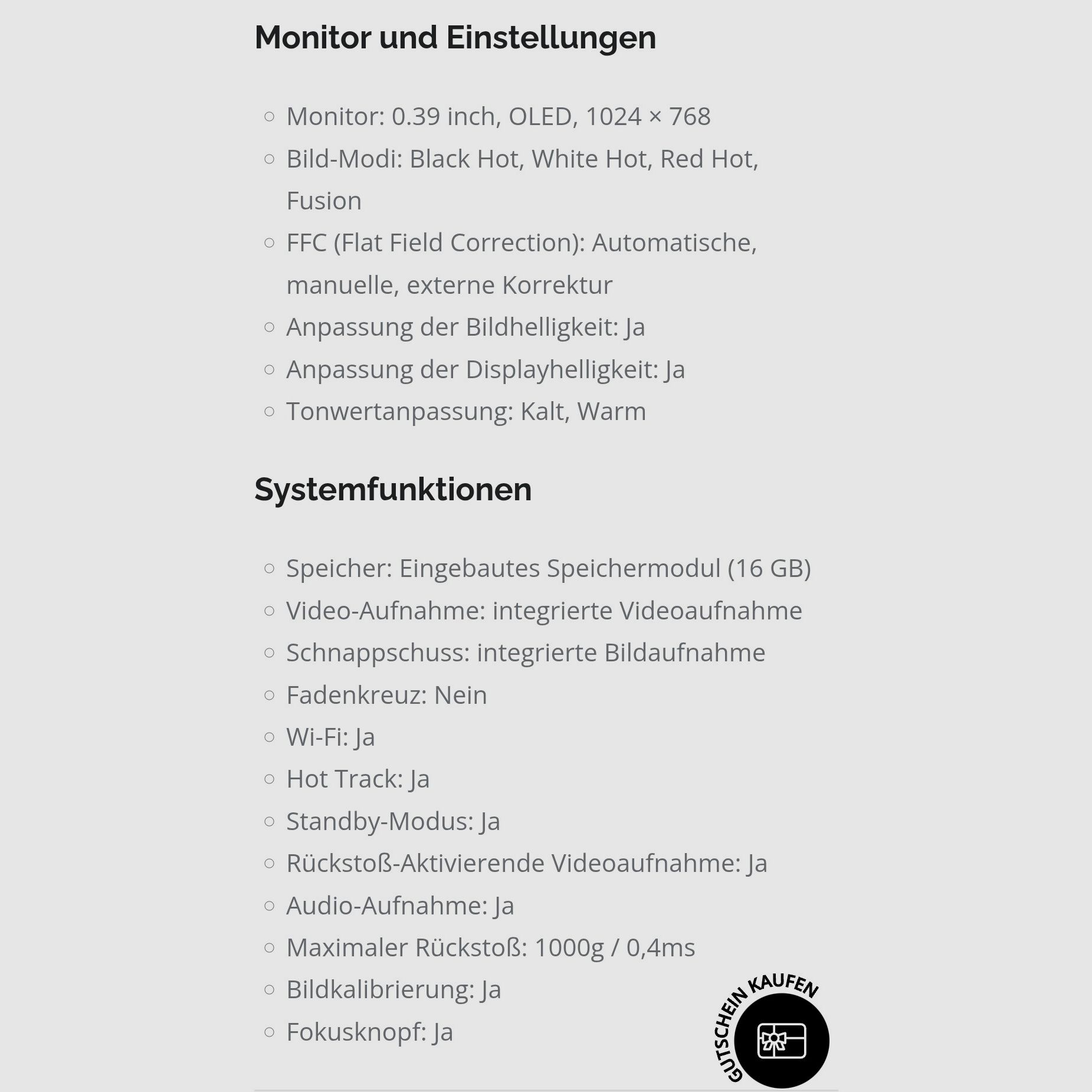 Monoculaire thermique