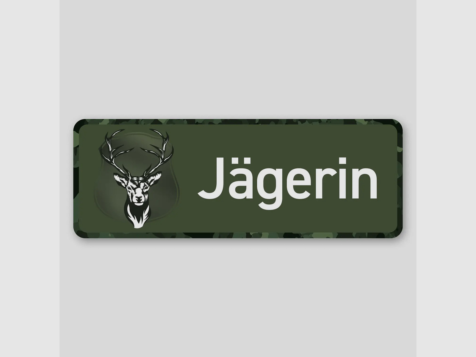 Wilde Hilde Magnetschild Jägerin