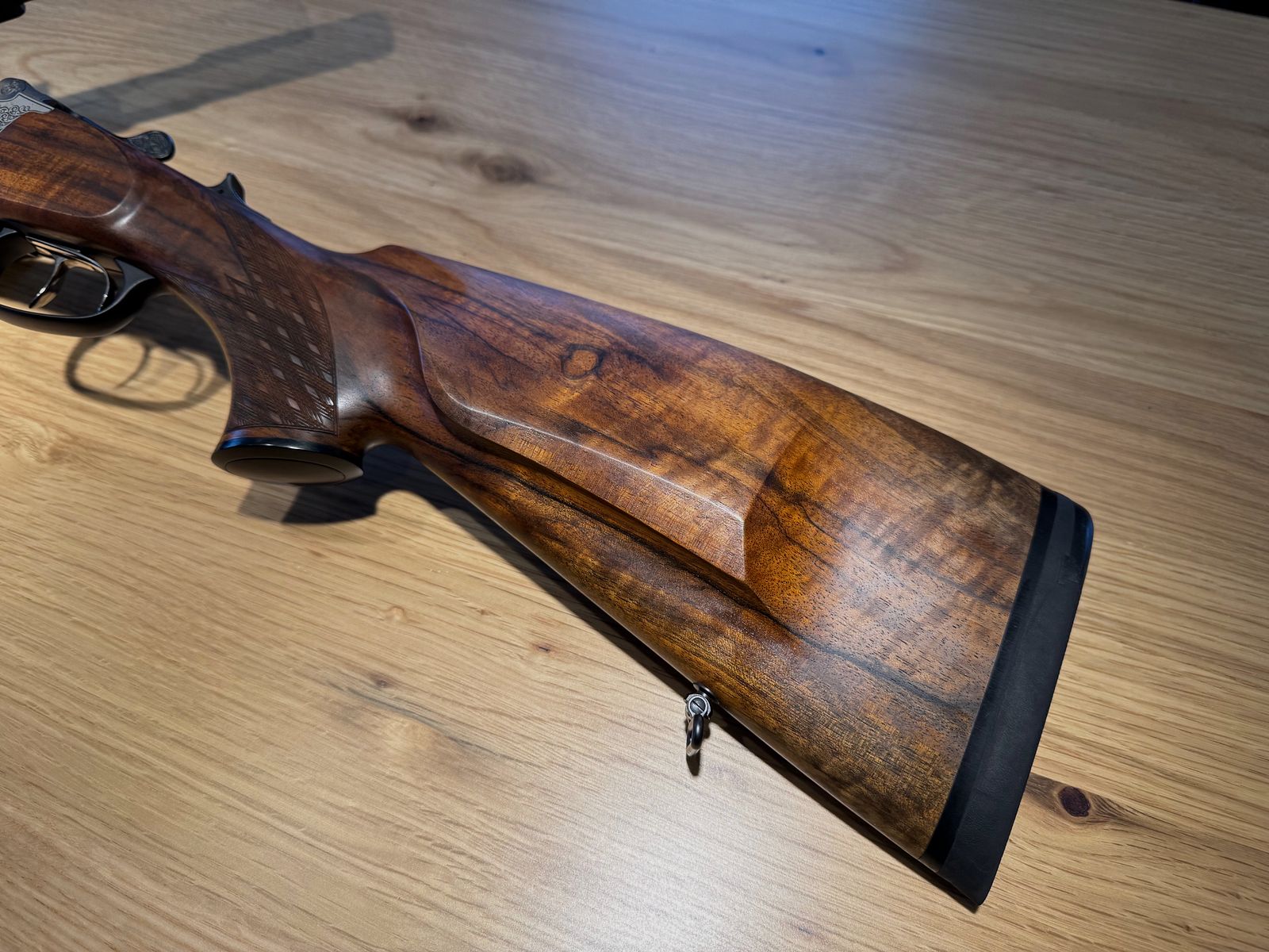 Blaser D99 dubbelbuksdrilling 9,3x74 / 9,3x74 / 20/76 met 2 x ZF Zeiss voor het zitten en drijfjacht, BESTE STAAT