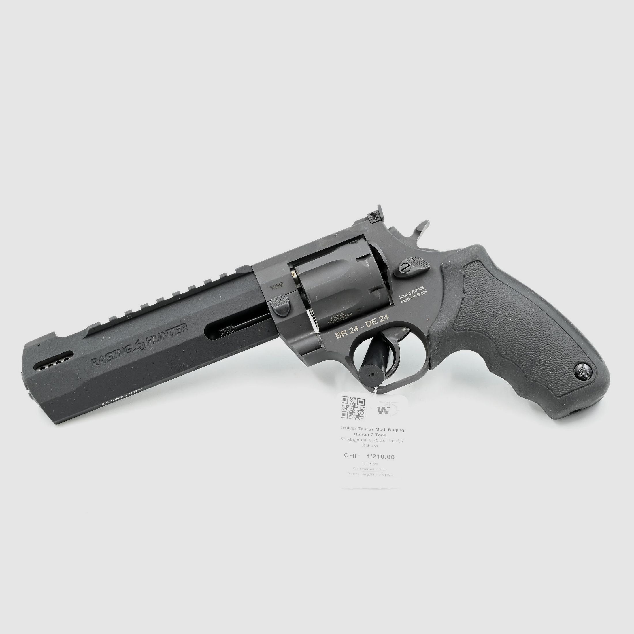 Revolver Taurus Raging Hunter, Nero, .357 Magnum, Canne da 6.75", 7 Colpi, immagine 1 di 2