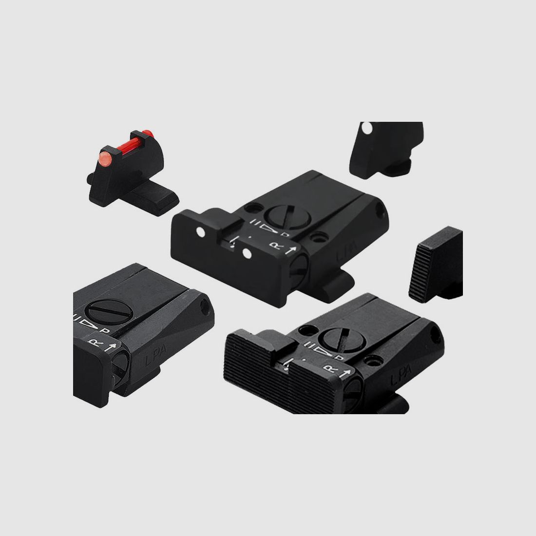 LPA Match Sight SPR for GLOCK pistols GLOCK models: 3 points, including front sight