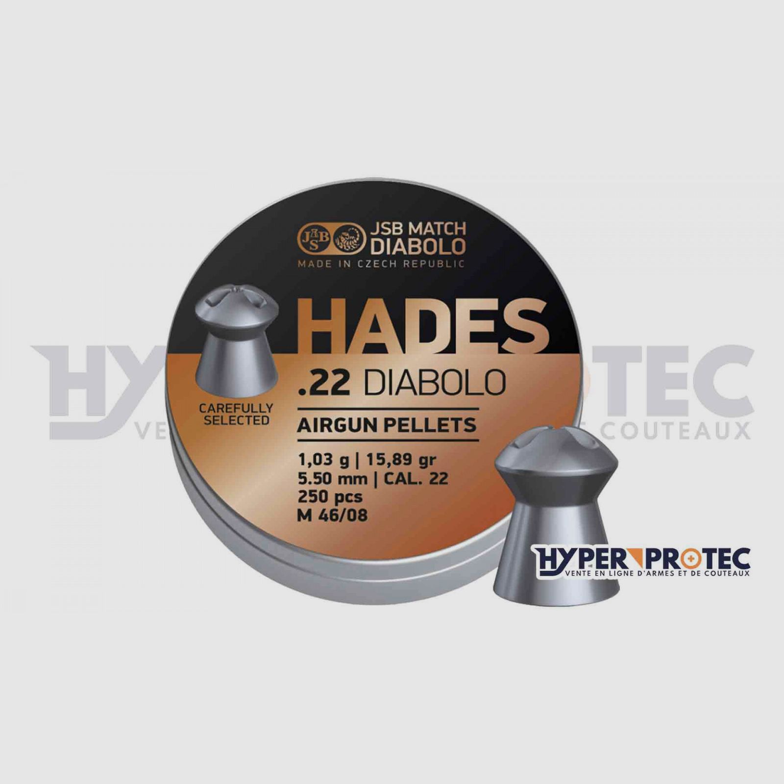 Diabolos 5,5 mm JSB Hades - 250 Diabolos, Bild 2 von 2