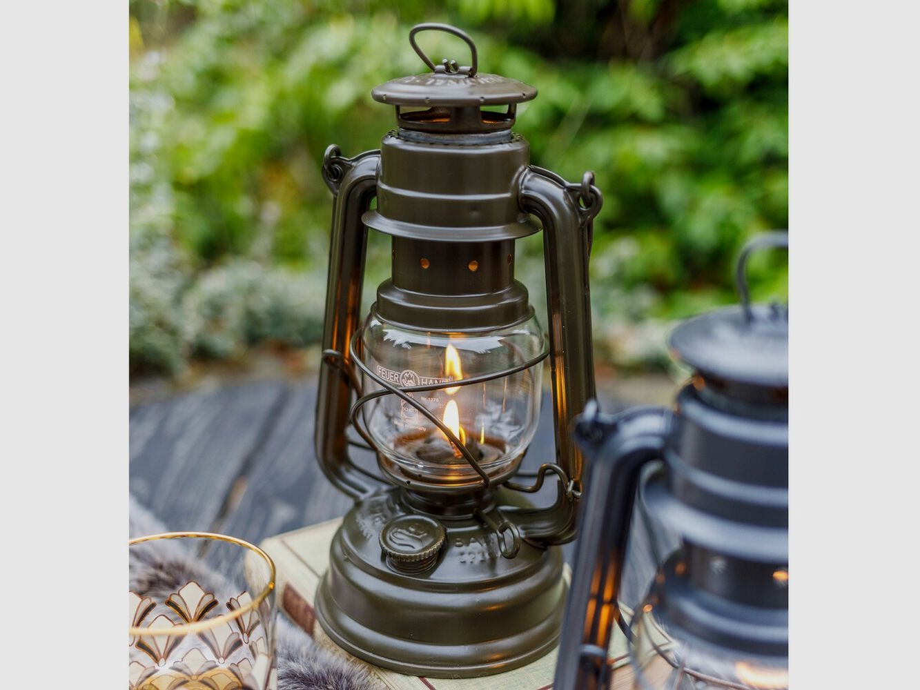 Kerosinlampe Feuerhand 276 (Olive), Bild 5 von 5