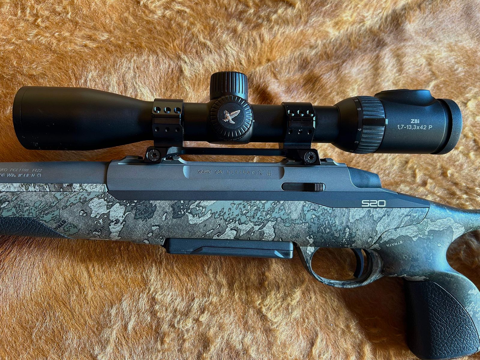 Kombiangebot-Knaller! Sako S20 + Swarovski Z8i | Hunter .308 Cerakote True Timber Strata LL 51cm Camo inkl. Zfr. Swaro Z8i 1,7-13x42 P L, 4A-I *NEU*