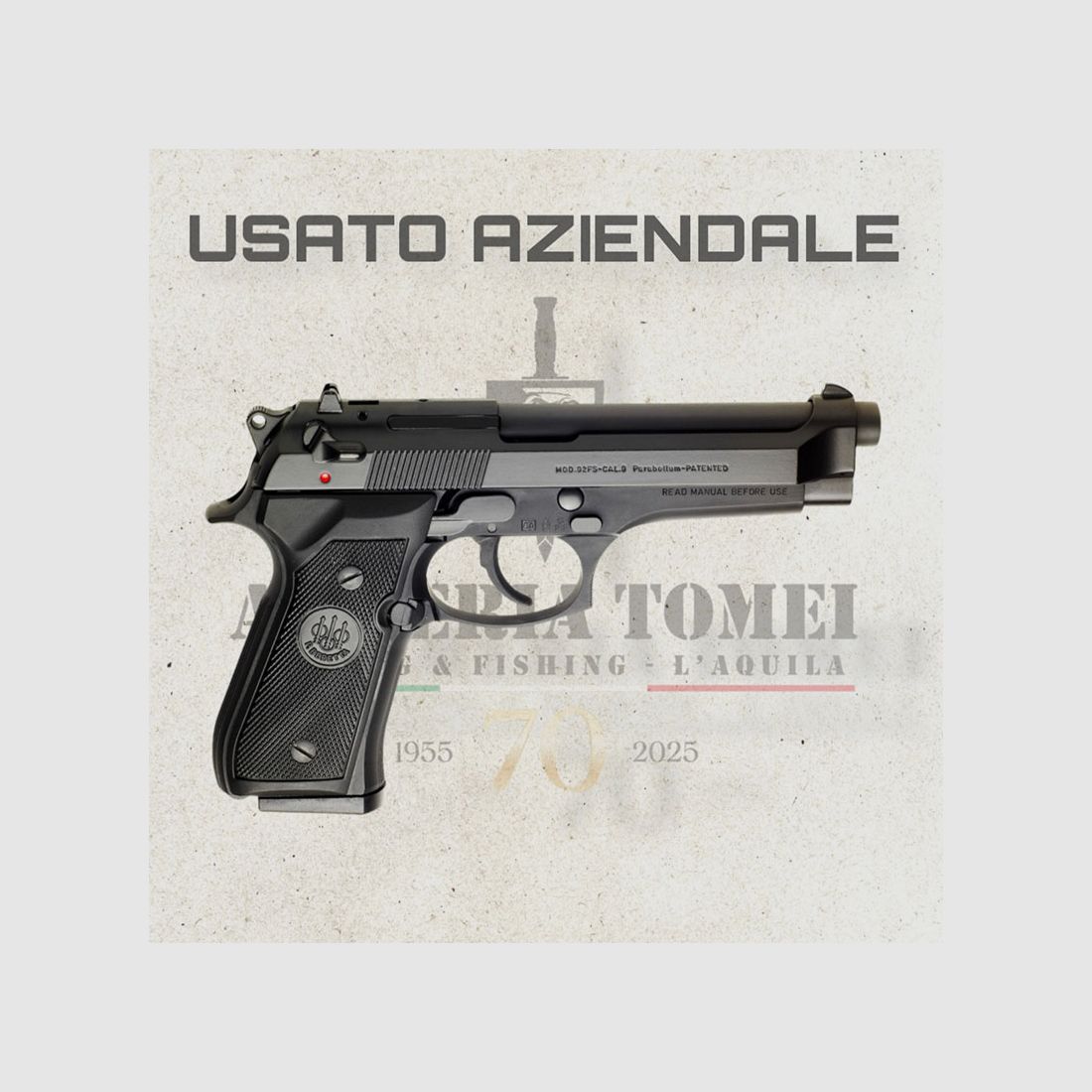 USATO – PISTOLA – BERETTA MOD. 92FS cal. 9×19, immagine 2 di 4