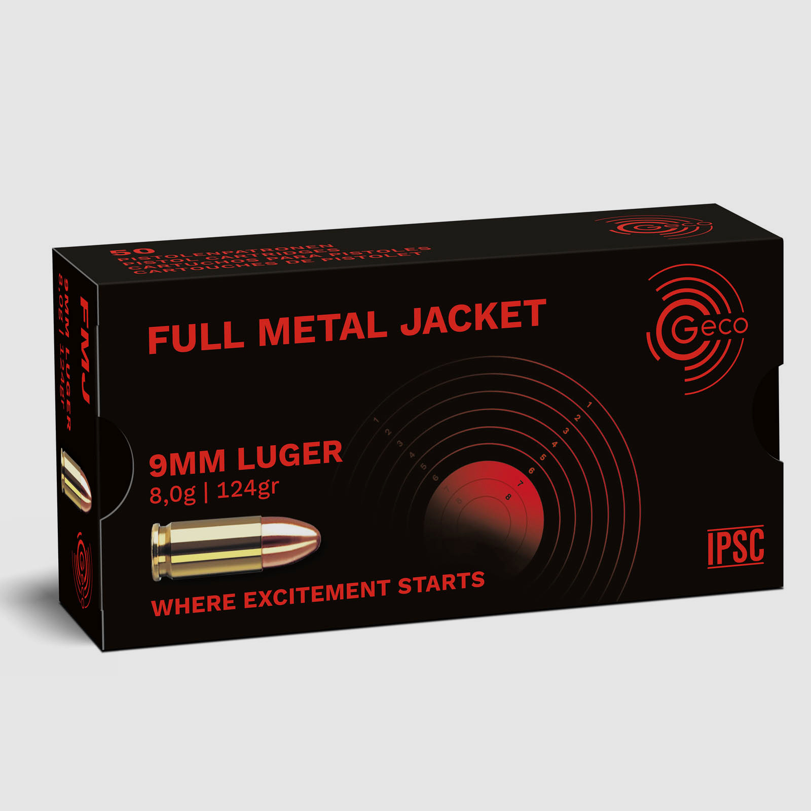 Geco 9mmLuger VMR 8,0g - 124gr Tombak