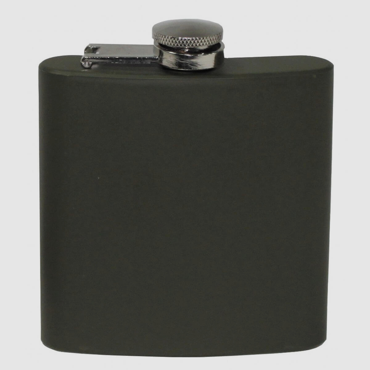 Flachmann Edelstahl, oliv - 170ml