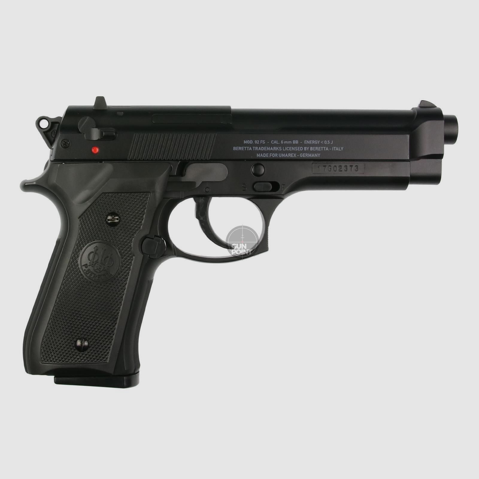 Softair - Pistole - BERETTA M92 FS HME (Heavy Metal Energy) - ab 14, unter 0,5 Joule