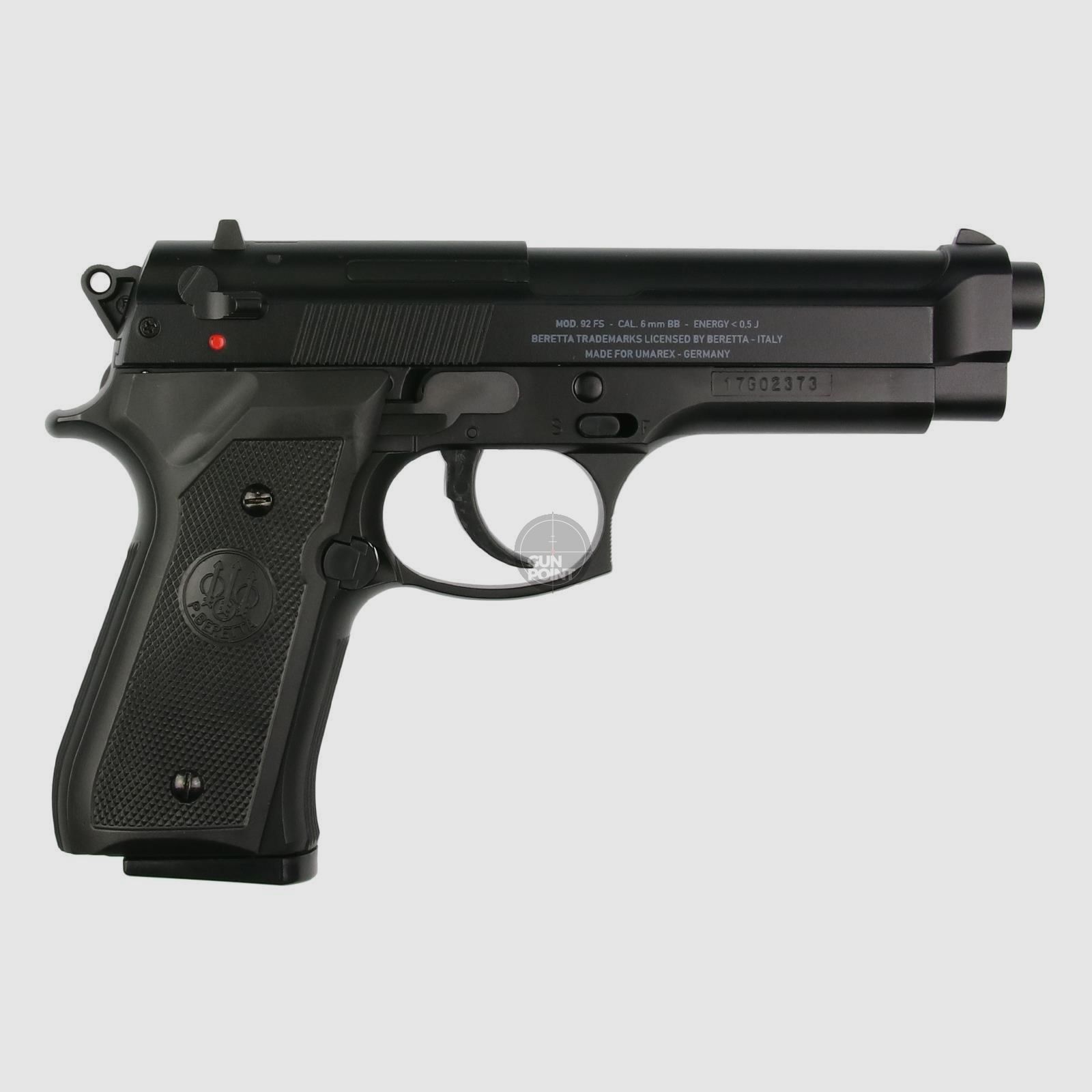 Softair - Pistole - BERETTA M92 FS HME (Heavy Metal Energy) - ab 14, unter 0,5 Joule