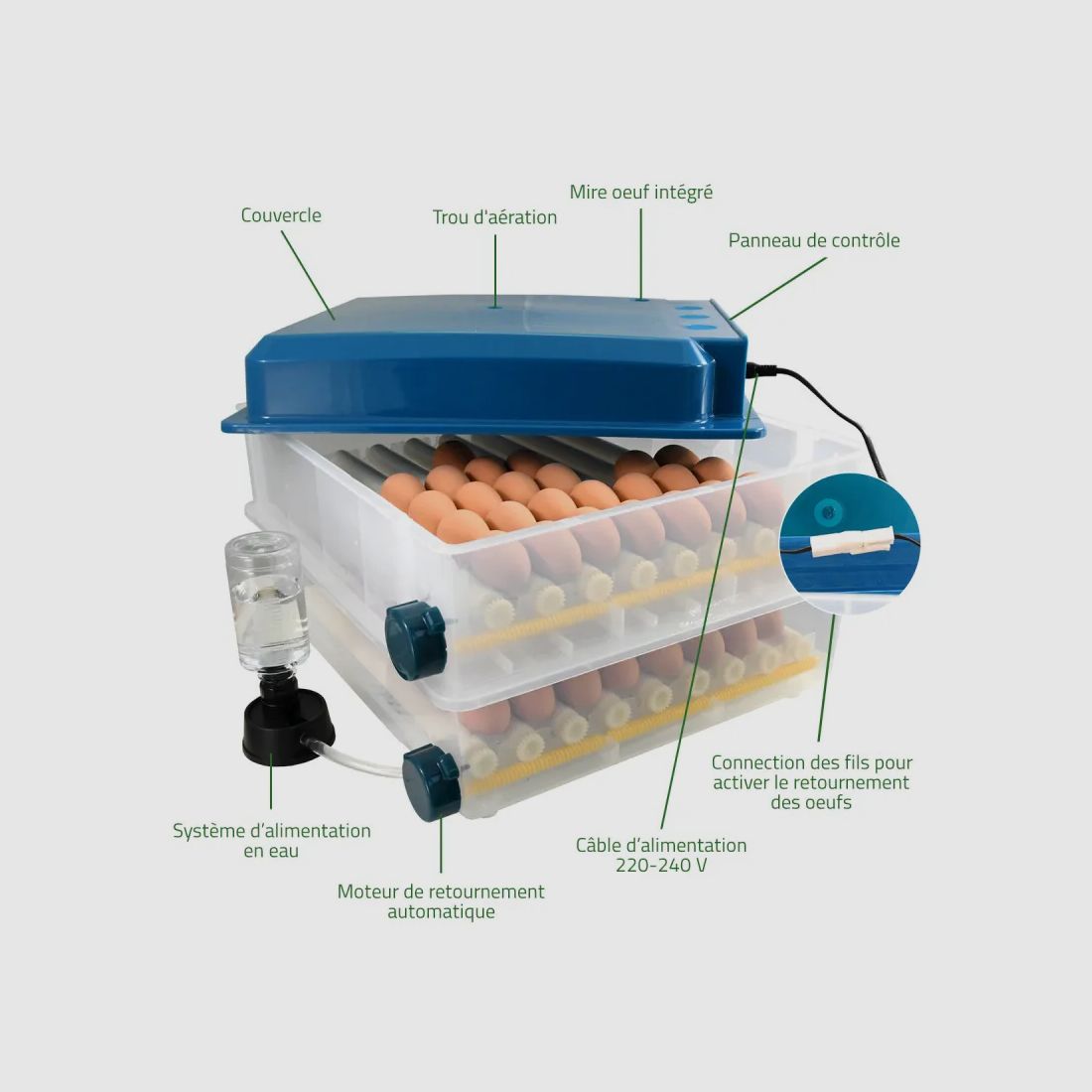Automatische Brutmaschine Couvitech SP-120 – 120 Eier, Bild 2 von 34