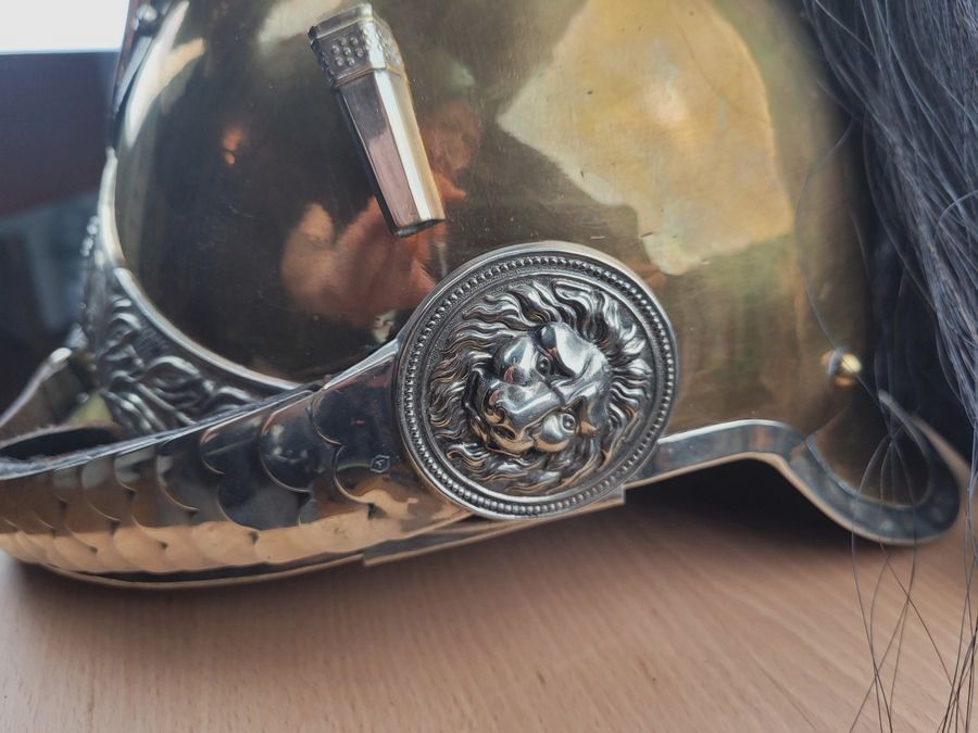 Sehr schöner Helm der Gendarmerietruppen zu Pferd – Mod 1912 – Bombe in perfektem Zustand – Mähne vorhanden – „Franck et fils“ – TBE++, Bild 7 von 21