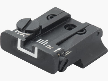 LPA TPU19WA18 adjustable micrometer sight for Walther P99, PPQ, PPQ M2, S&W SW99 – White Outline