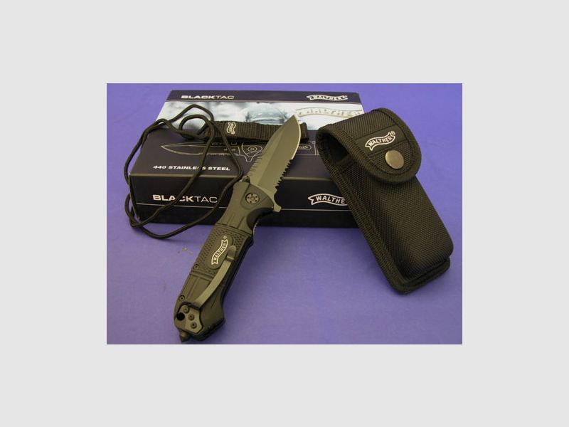 WALTHER BLACK TAC Einhand Taschenmesser