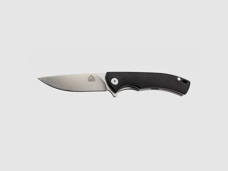 PUMA TEC folding knife, G10 black with clip