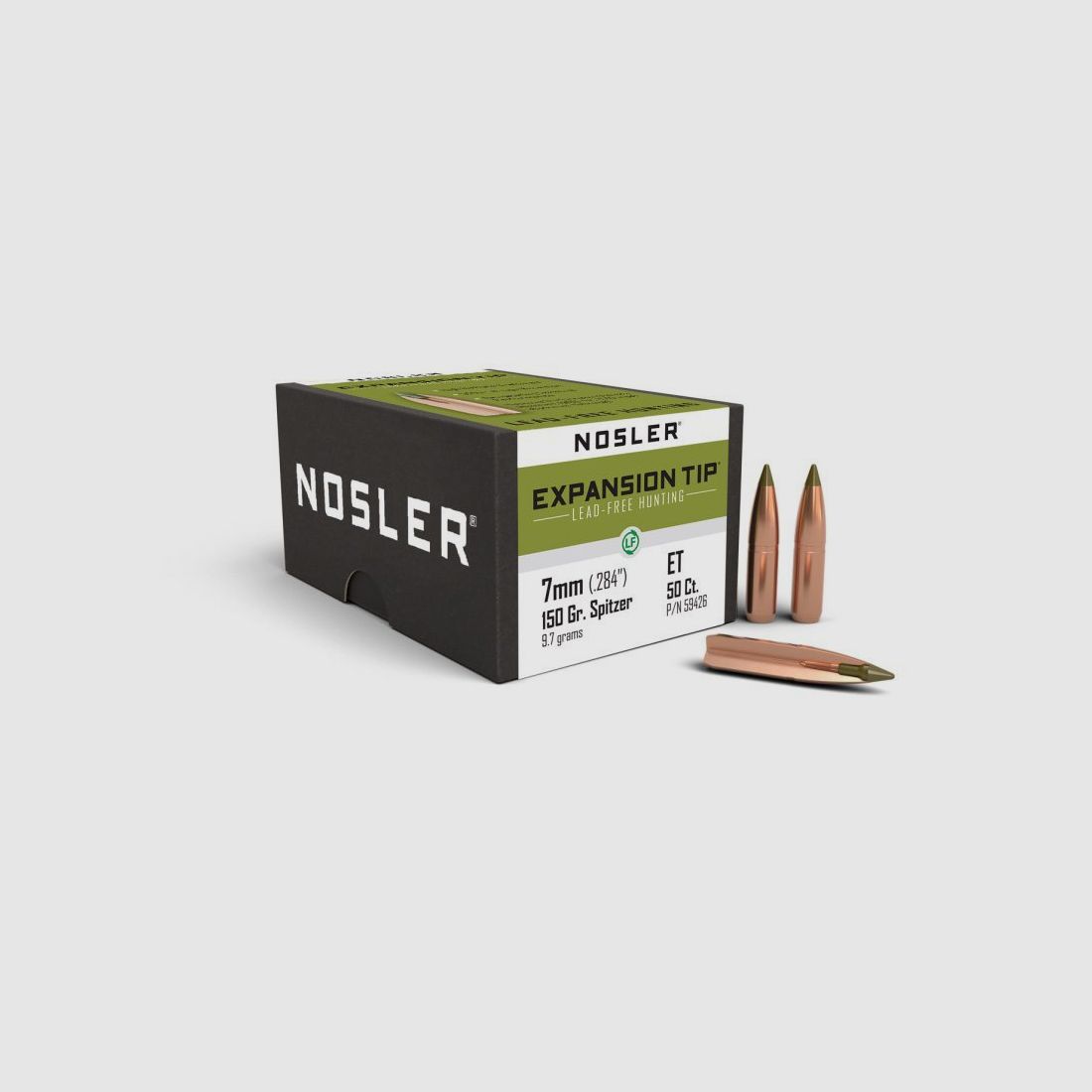 PALLE NOSLER 7MM 150GR EXPANSION TIP LEAD FREE