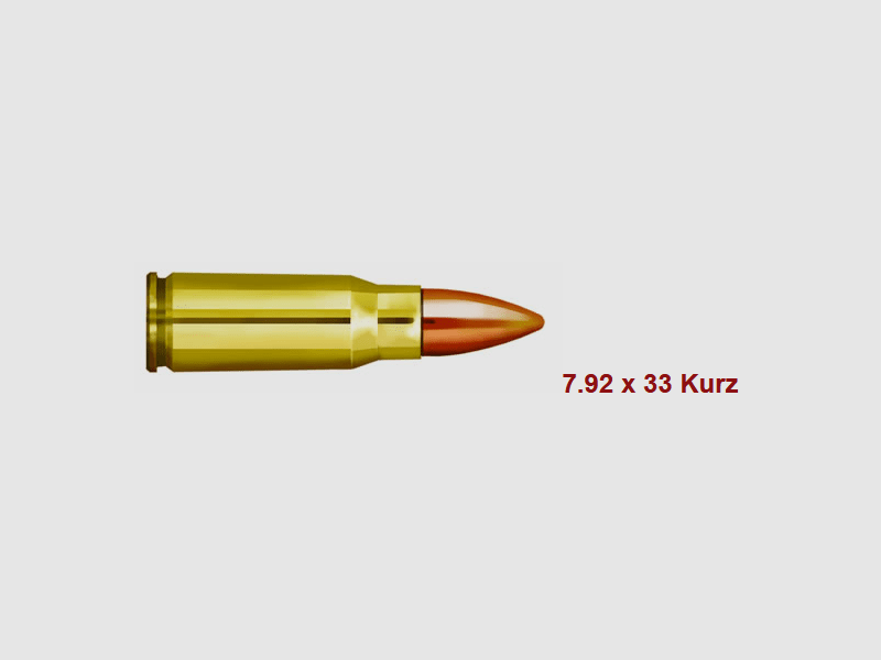 PRVI/PPU 7,92x33 court FMJ 123 gr. - 20 pièces