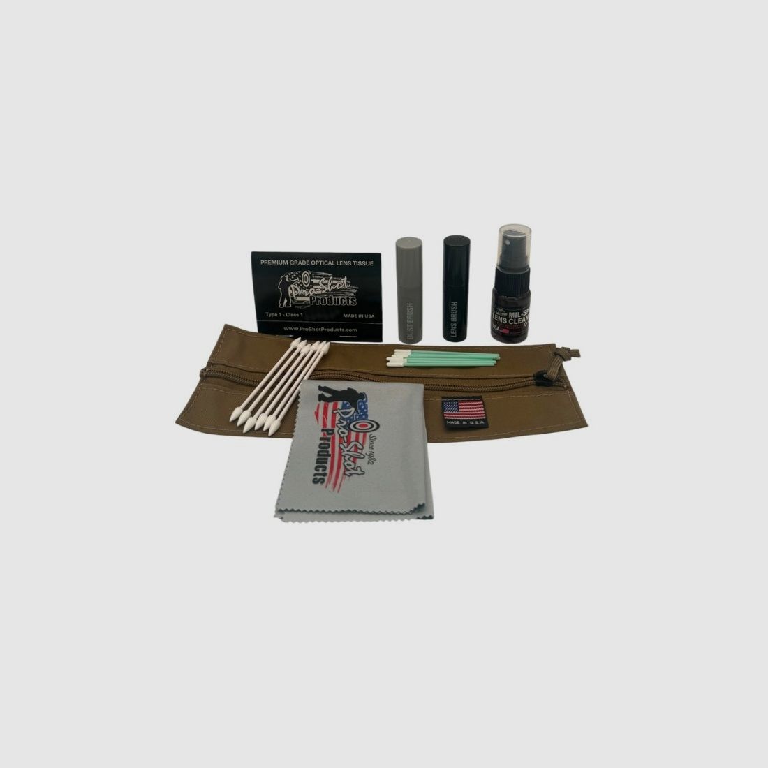 Juego de limpieza Ruck Optic Coyote