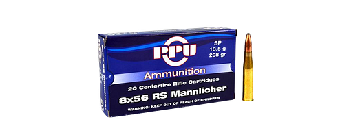 Prvi Partizan PPU 8 x 56 RS Mannlicher TM 208 grs