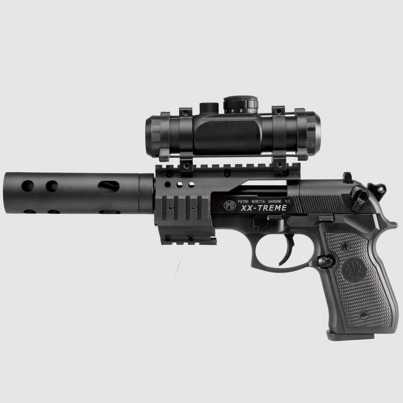 Beretta M92 FS XXTREME CO2 Luftpistole 4,5mm Diabolo Vollmetall + Zielpunktgerät + Koffer