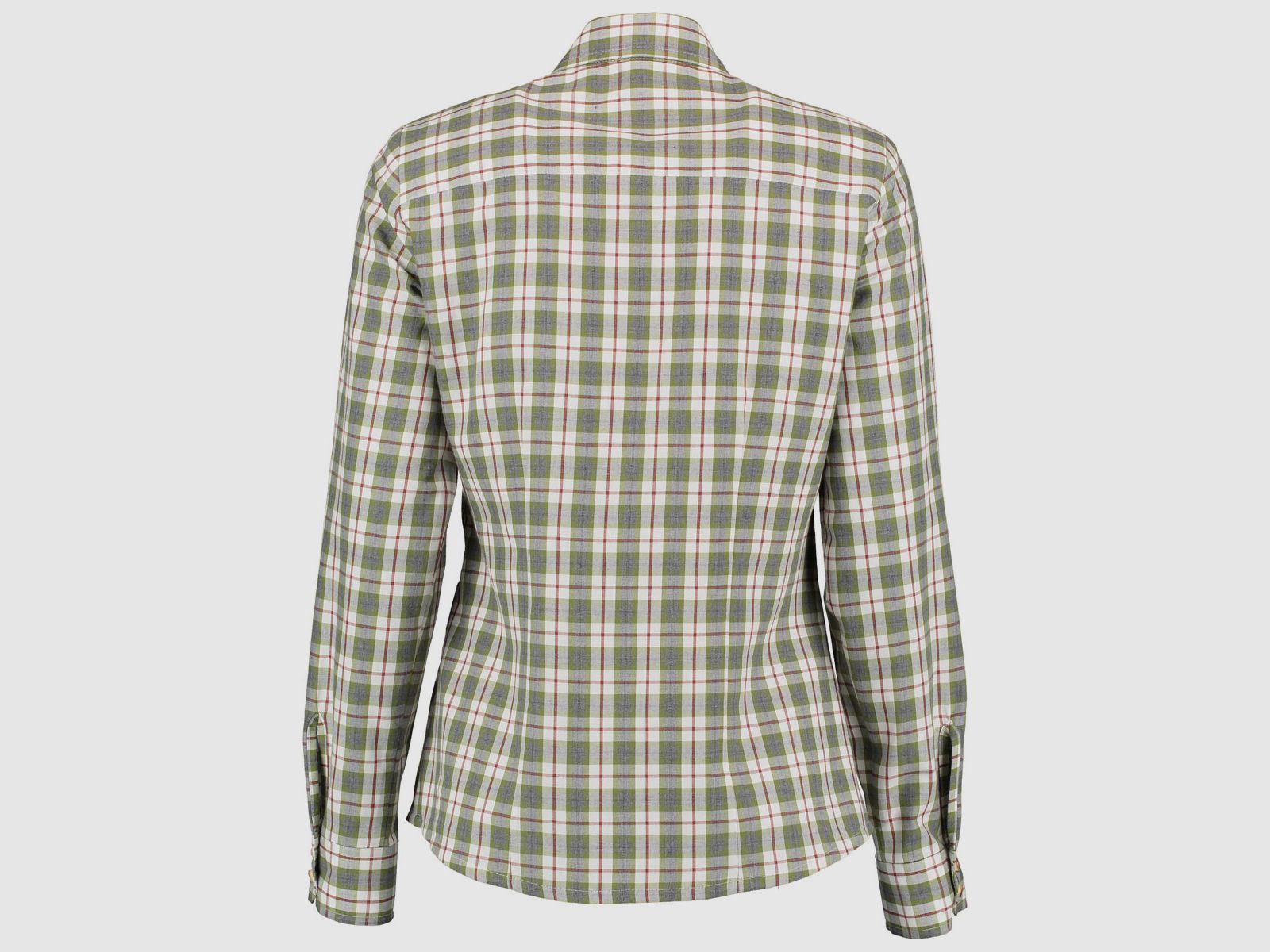 OS-Trachten Blusa de mujer a cuadros – oliva, imagen 2 de 3