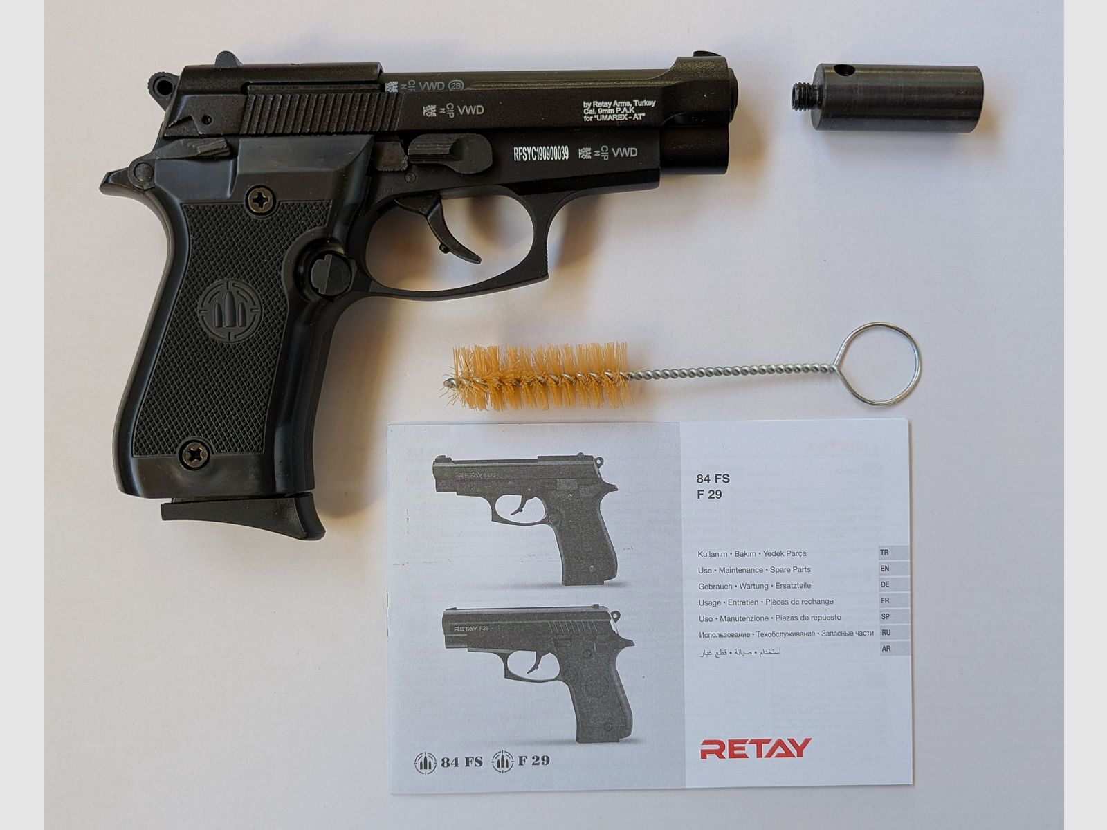 RETAY 84 FS Schreckschusspistole 9 mm P.A.K - Neu und ungebraucht