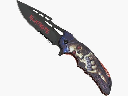 Cuchillo de bolsillo Nightmare II con hoja negra