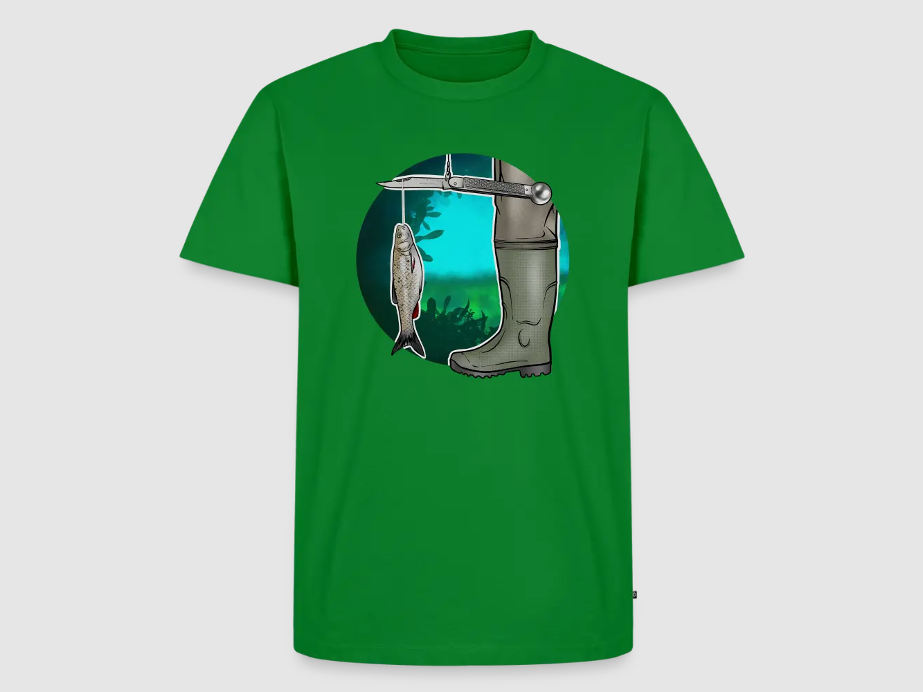 PUMA Men´s Premium T-Shirt „Waagemesser – Petri Heil"