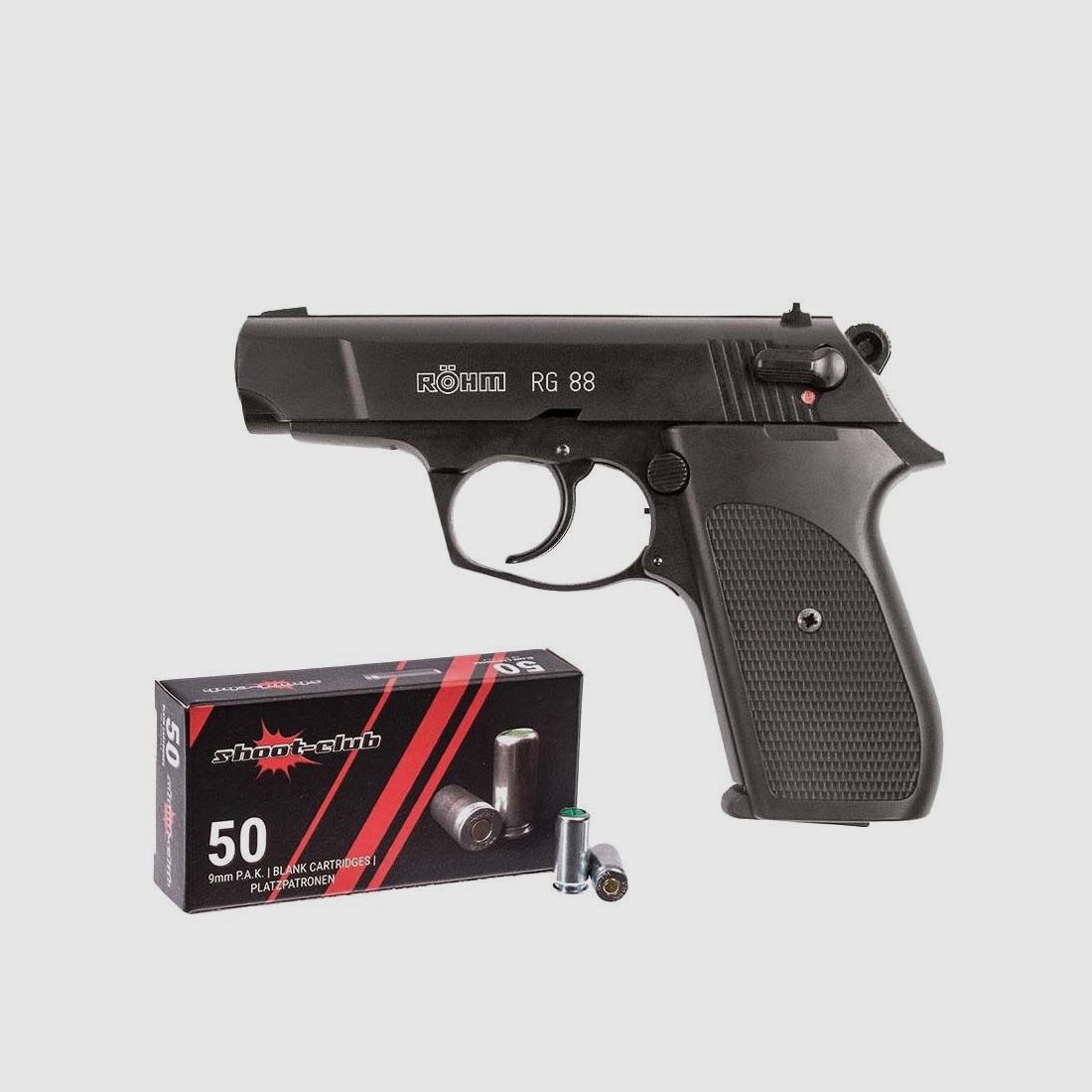 Röhm RG 88 pistolet alarmowy 9mm P.A.K. oksydowany +