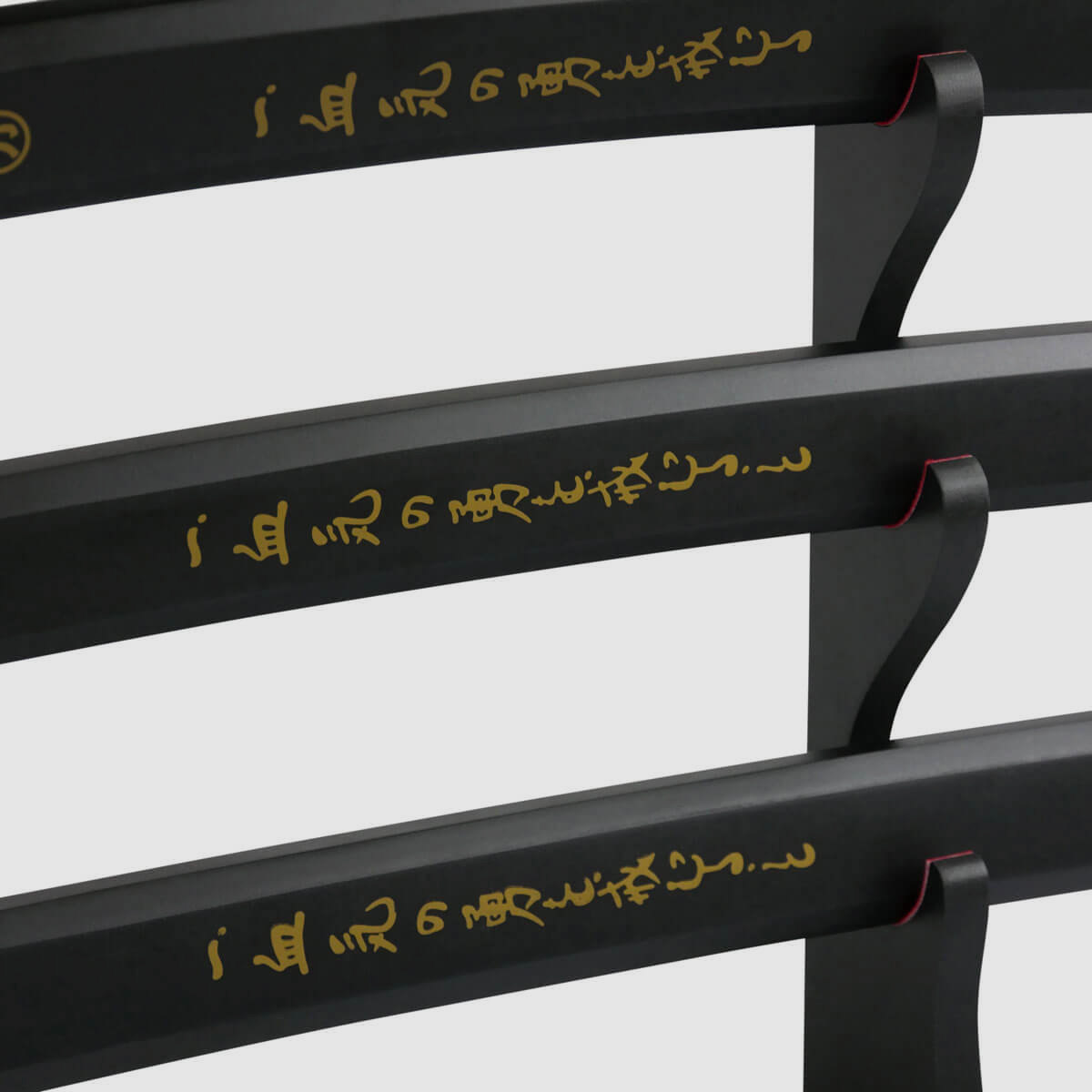 Epic Swords Aikuchi Samurai Sword Set black with sword stand and accessories