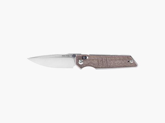 Real Steel Sacra Micarta Naturelle Acier K110
